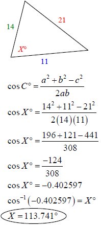 Using the law of cosines (sas) to solve a triangle Learn the Law of Cosines, Also Known as the Cosine Formula and the