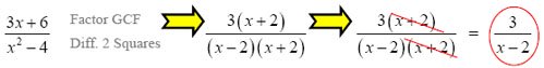 simplify rational expression