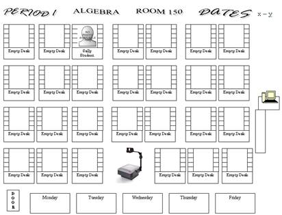 Free Printable Blank Classroom Student.